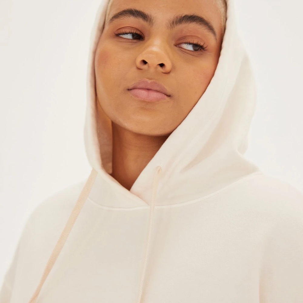 girlfriend collective ecru classic hoodie NWT - Picture 2 of 4